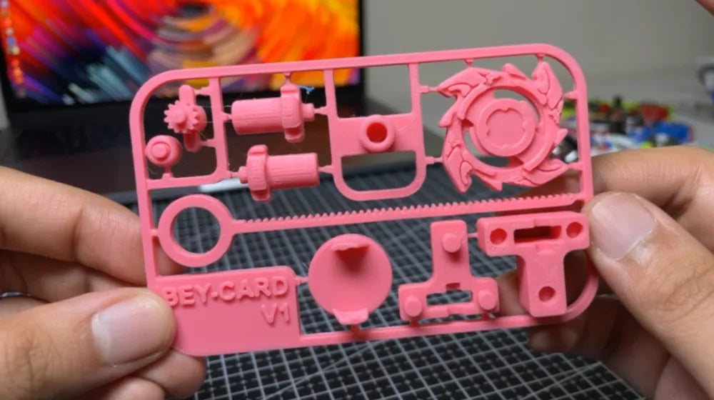 Dragoon Esintili Beyblade Kit Kartı | 3D Baskı Fırlatıcı ve Dönen Top Modeli