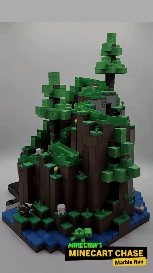 Minecart Maden Arabalı Bilye Parkuru