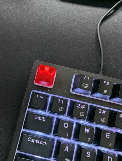 LEGO Esintili Tuş Başlığı (Keycap) | Mekanik Klavye Tuşu | 4'lü set