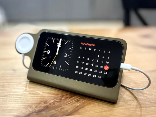 iPhone Dock with Apple Watch Charger – iPhone ve Apple Watch İçin Şık Masaüstü Şarj Standı