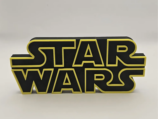 Star Wars Logo Duvar Dekoru (15 × 20 cm) | 3D Baskı Dekoratif Logo
