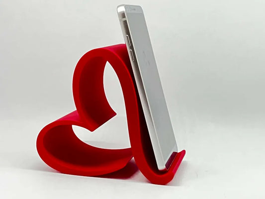 Kalp Telefon Standı | Dekoratif 3D Baskı Akıllı Telefon Tutucu
