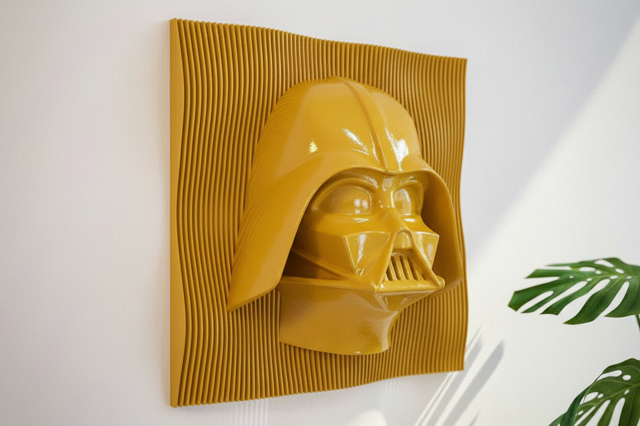 Darth Vader 3D Katmanlı Duvar Dekoru – Star Wars Temalı Modern Duvar Tablosu