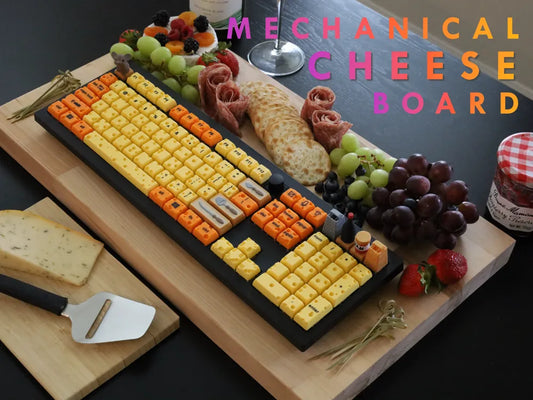 Mechanical Cheese Keyboard Keypad Full Set – Mekanik Peynir Temalı Klavye Seti