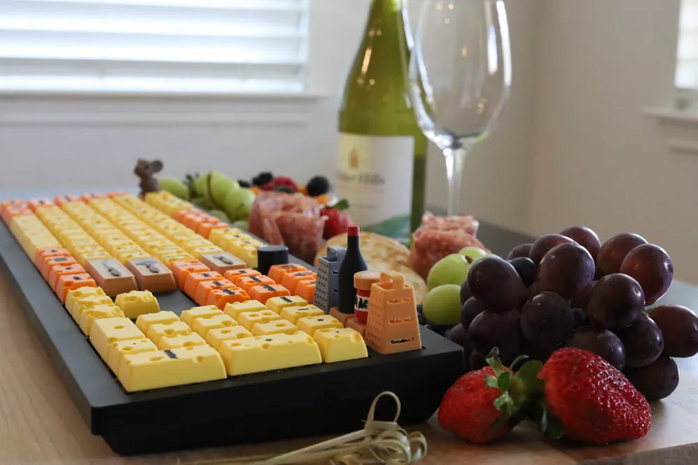 Mechanical Cheese Keyboard Keypad Full Set – Mekanik Peynir Temalı Klavye Seti