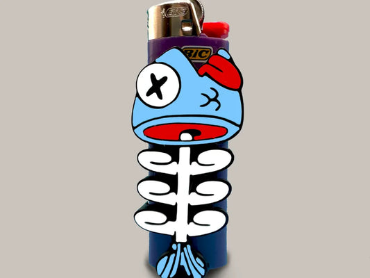 Fishy Lighter Case – Balık Tasarımlı BIC Çakmak Kılıfı | Eğlenceli ve Dikkat Çekici Dekoratif Aksesuar