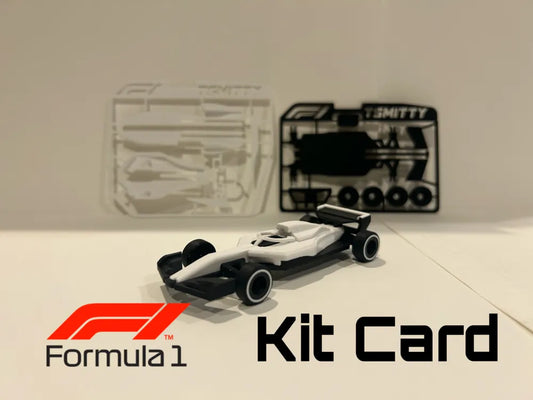 Formula 1 Yarış Aracı Kit Kartı | 3D Baskı Model Montaj Seti