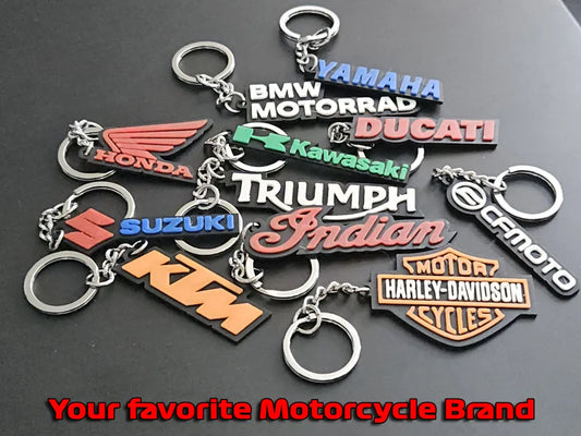 Motosiklet Marka Anahtarlığı – 3D Baskı Logo Anahtarlık Koleksiyonu