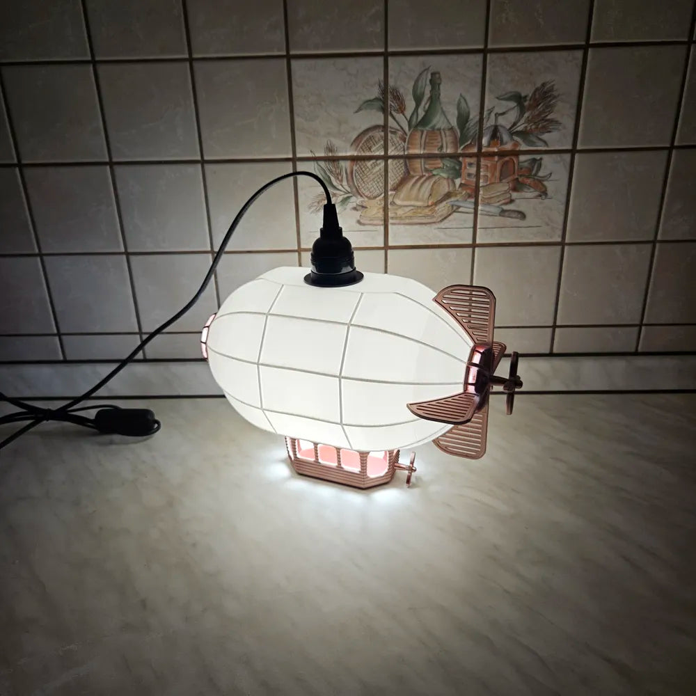 Airship Lamp Shade – Zeplin Tasarımlı Dekoratif Abajur ve Lamba Şapkası