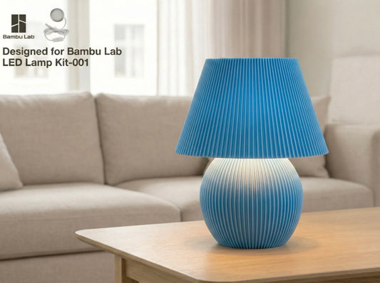 Mushroom Ribbed LED Masa Lambası – Modern İskandinav Tasarımlı Dekoratif LED Lamba