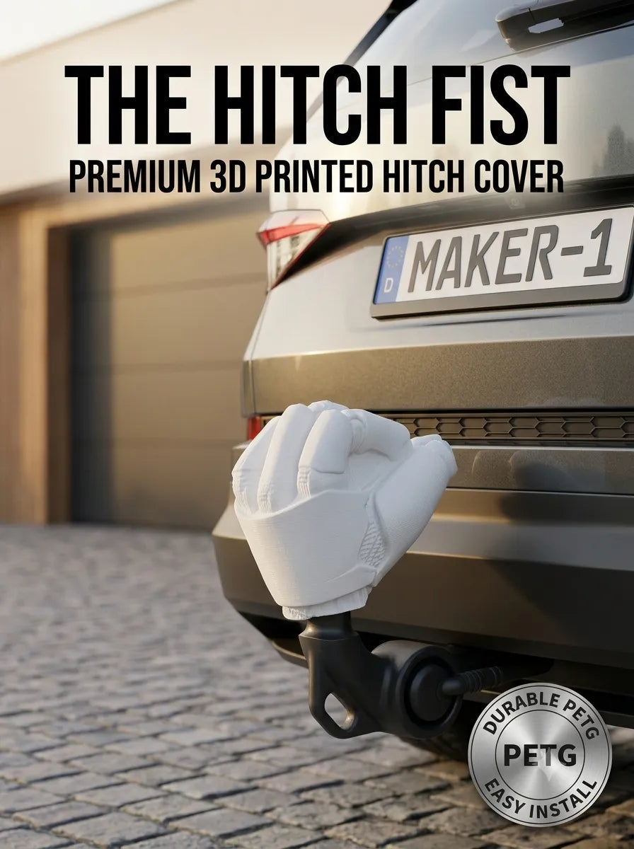 The Hitch Fist – Premium Çeki Demiri Topuzu Kapağı | 50 mm Tow Hitch Cover