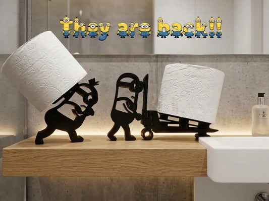 Minions Tuvalet Kağıdı Standı – Eğlenceli Banyo Düzenleyici