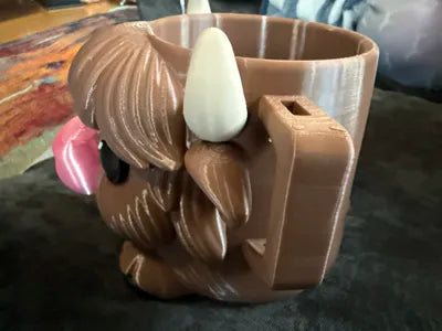 Highland İnek Pint Bardak Tutucu V2 | Dekoratif Bardak Standı