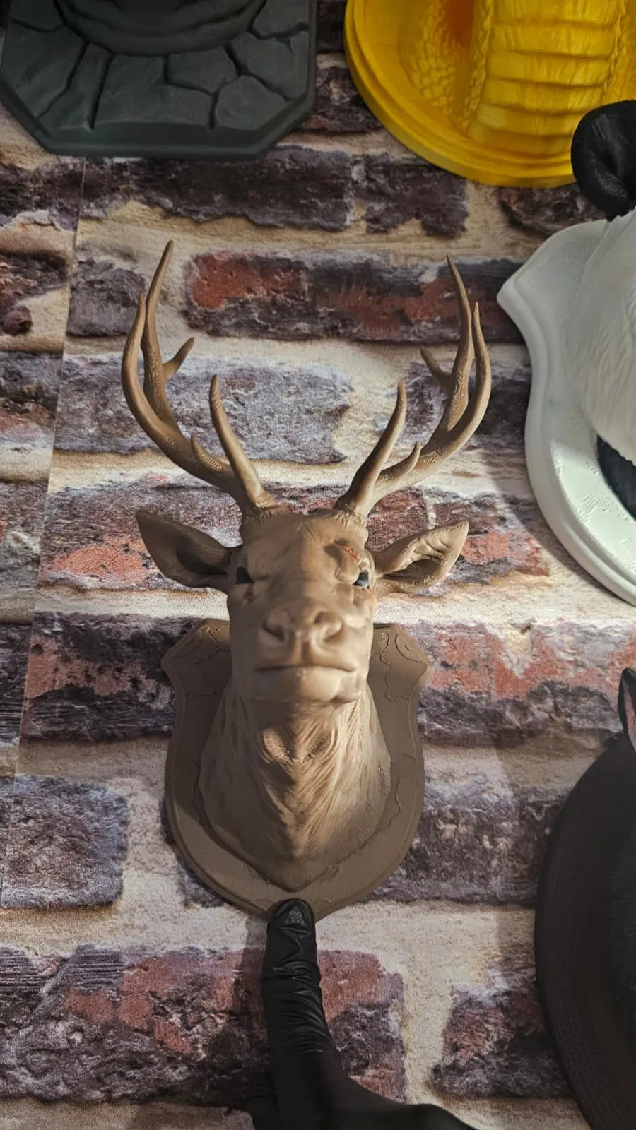 Majestic Geyik Başı Duvar Dekoru | 3D Baskı Dekoratif Duvar Heykeli