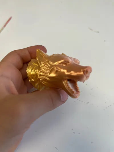Kurt Başlı Şişe Dökücü Kapak | Dekoratif 3D Baskı Şişe Aparatı