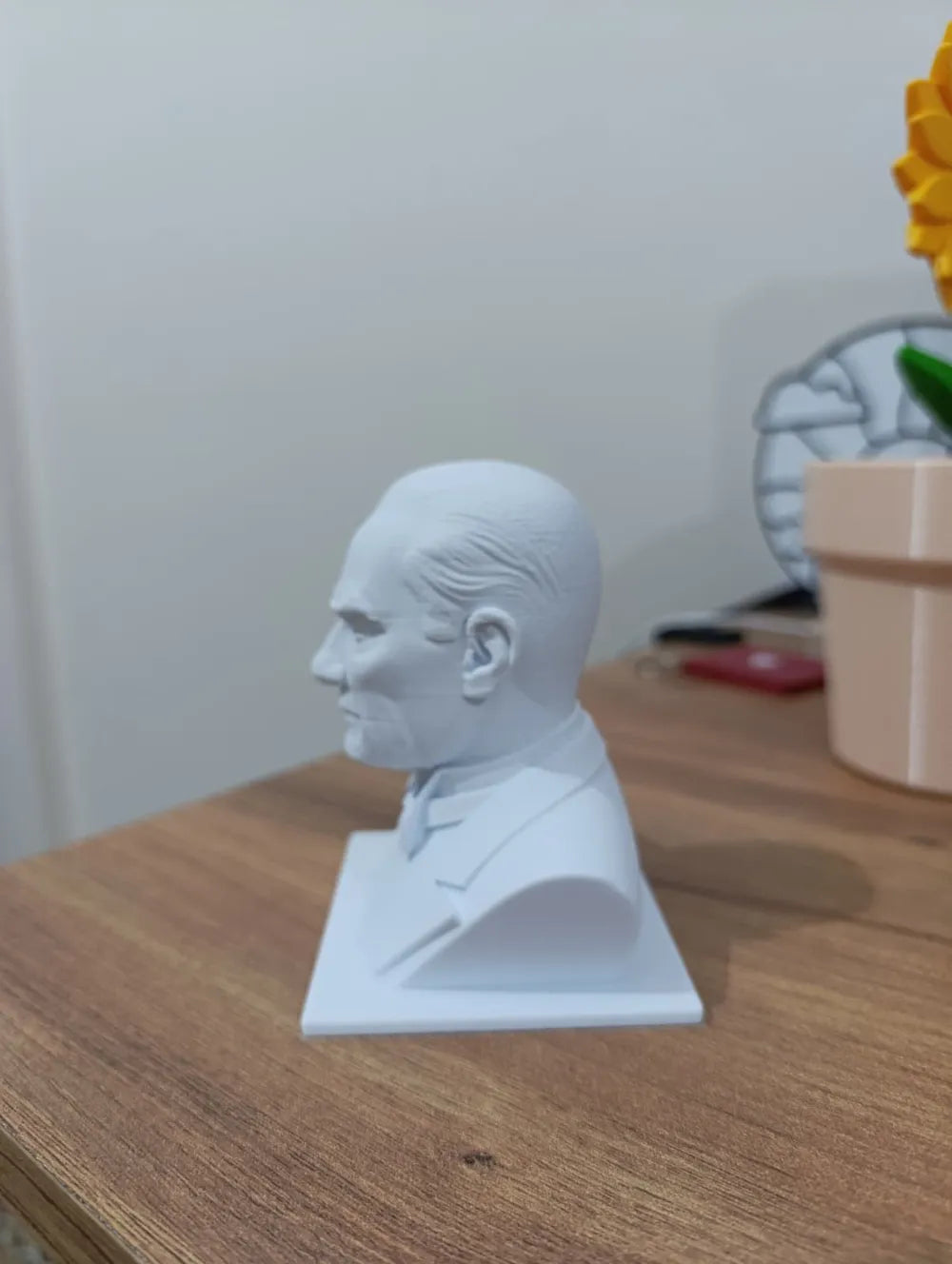 Atatürk Büstü – Dekoratif 3D Baskı Mustafa Kemal Atatürk Heykeli