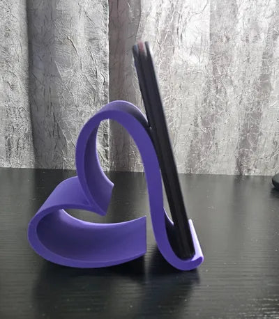 Kalp Telefon Standı | Dekoratif 3D Baskı Akıllı Telefon Tutucu