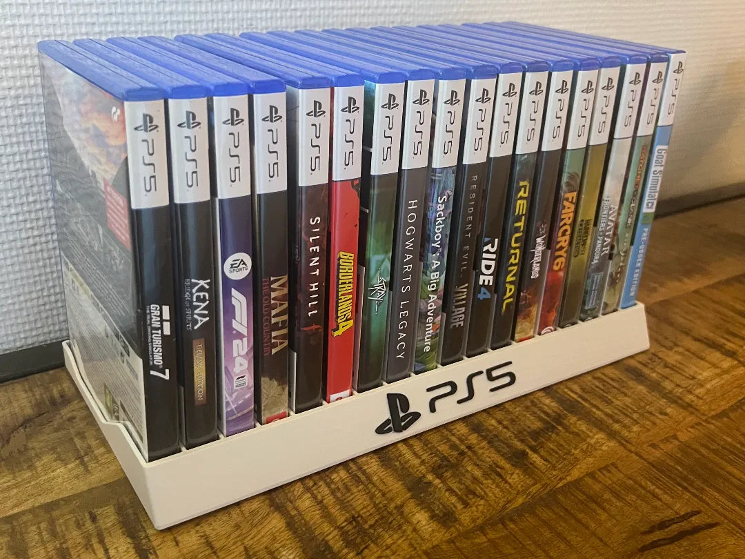 PS5 Oyun Kutusu Standı XL – 18 Oyun Kapasiteli PlayStation 5 Game Holder