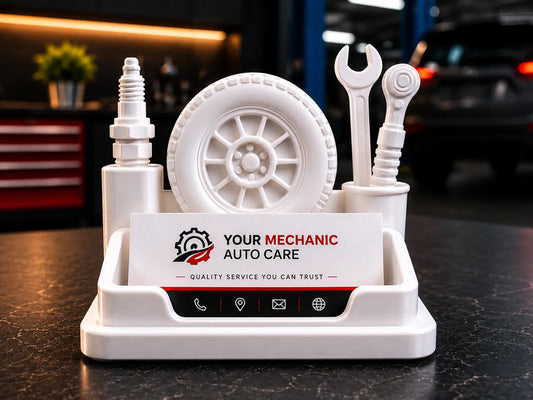 Mekanik Temalı Kartvizitlik – Otomotiv ve Servis Masası Kartlık