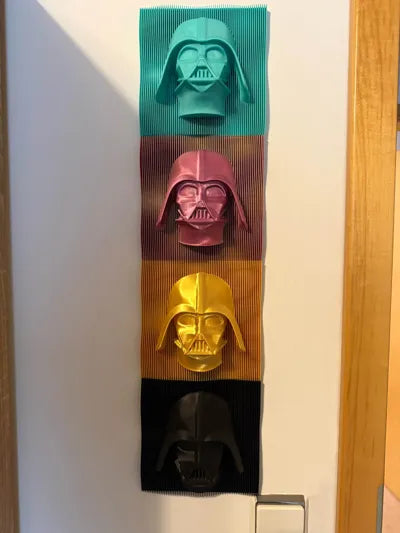 Darth Vader 3D Katmanlı Duvar Dekoru – Star Wars Temalı Modern Duvar Tablosu