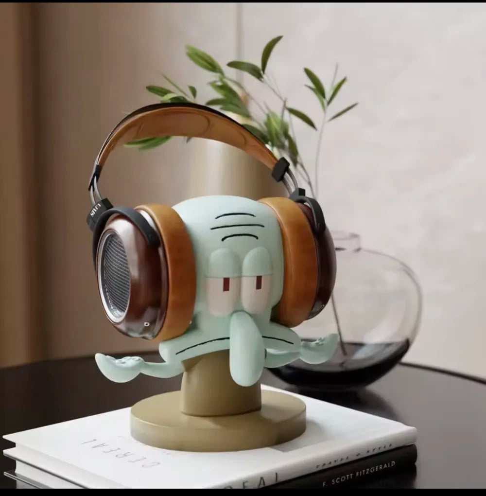 Squidward Headphone Holder – Squidward Kulaklık Standı | Dekoratif Masaüstü Kulaklık Askılığı