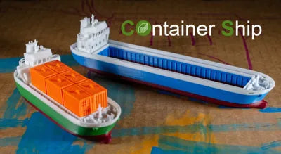 Konteyner Gemisi Maketi – 3D Baskı Dekoratif Gemi Modeli