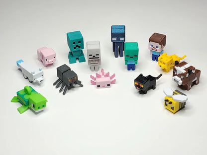 Minecraft İskelet Minifigür Anahtarlık – 3D Baskı Koleksiyon Figürü