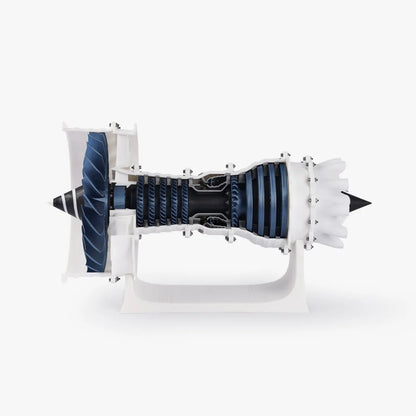 Büyük Boy 3D Baskı Jet Motoru Modeli | Kesitli Turbofan Motor Kiti (Yaklaşık 40 cm)