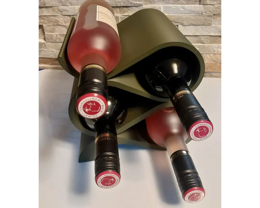 Wine Bottle Holder – Modern Şarap Şişesi Standı | Dekoratif Şişe Düzenleyici