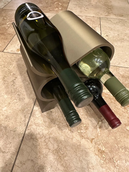 Wine Bottle Holder – Modern Şarap Şişesi Standı | Dekoratif Şişe Düzenleyici