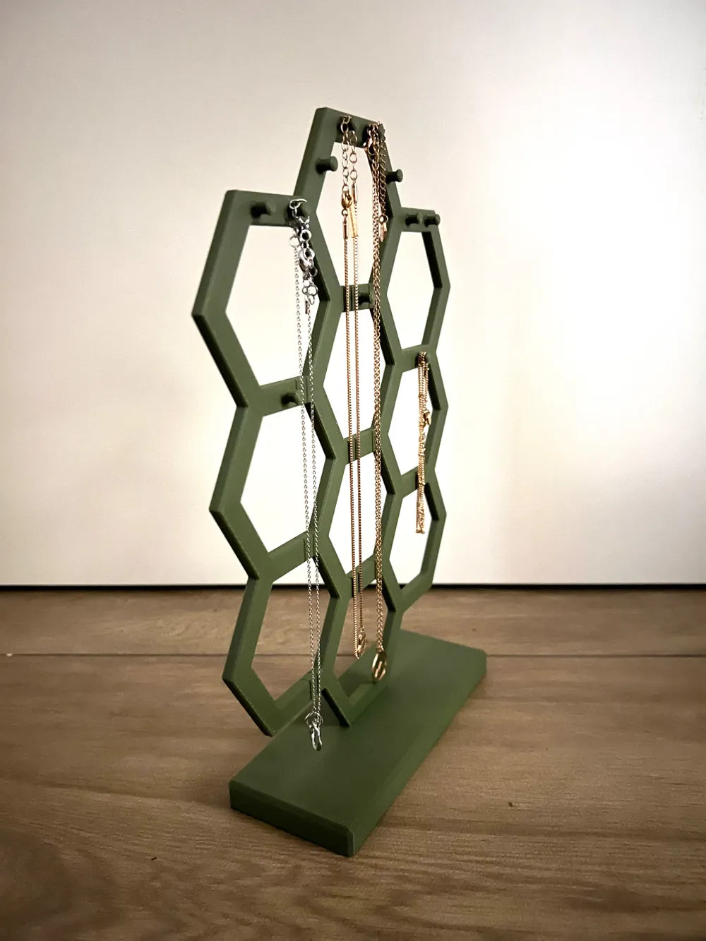 Hex Design Jewelry Stand – Kolye ve Bileklik Takı Standı
