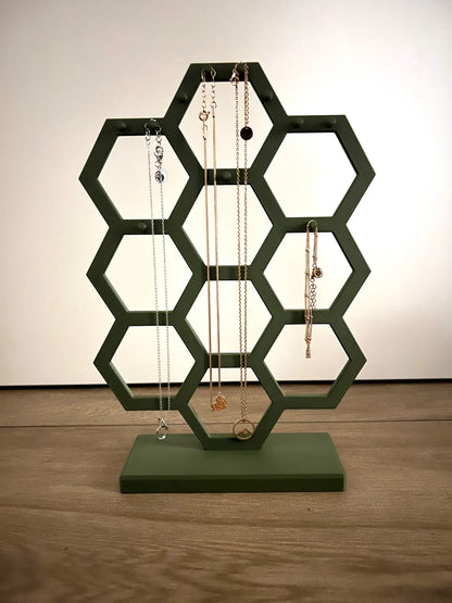 Hex Design Jewelry Stand – Kolye ve Bileklik Takı Standı