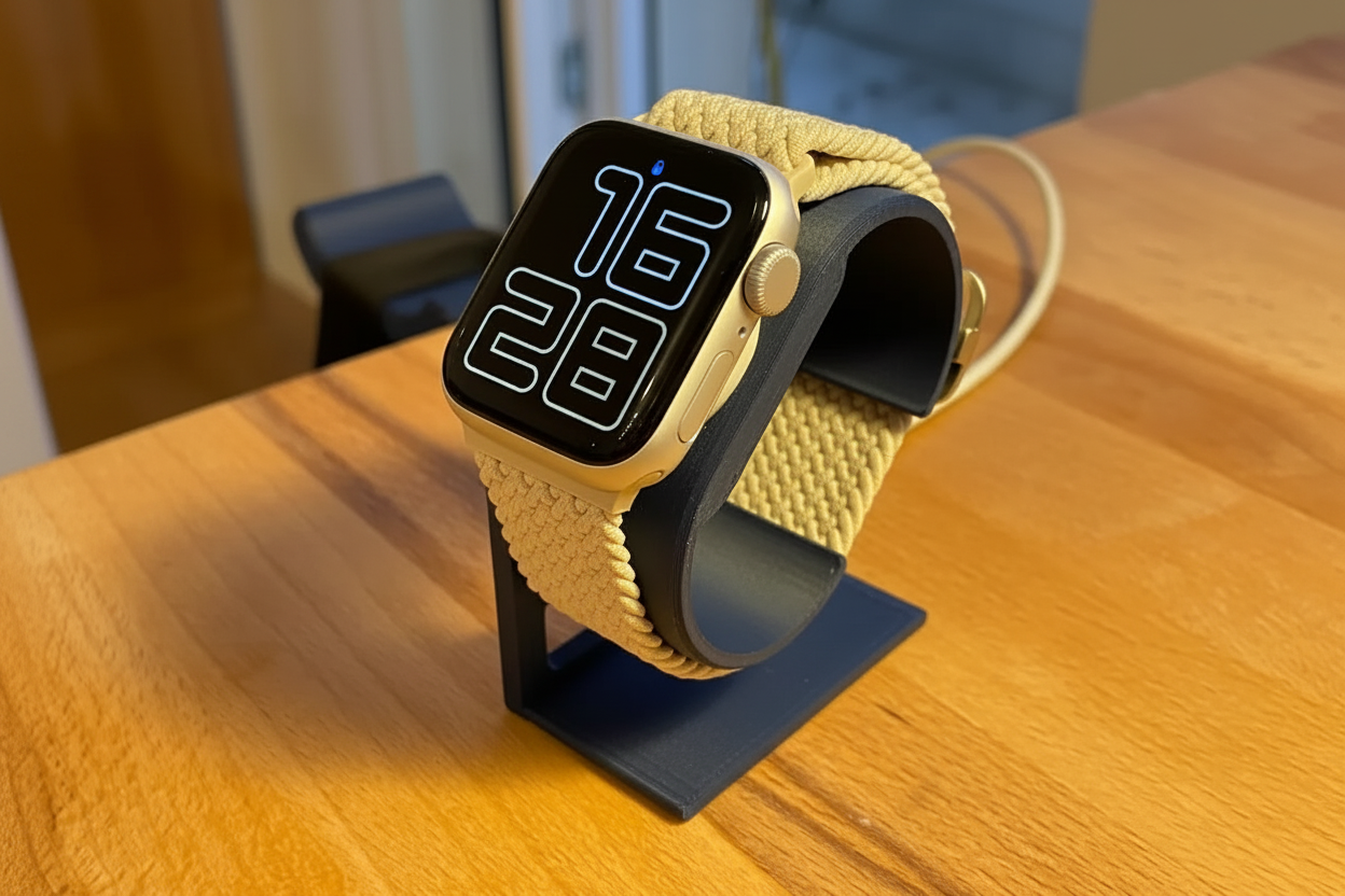 Apple Watch Charging Stand – Şık, Minimalist ve Modern Apple Watch Şarj Standı