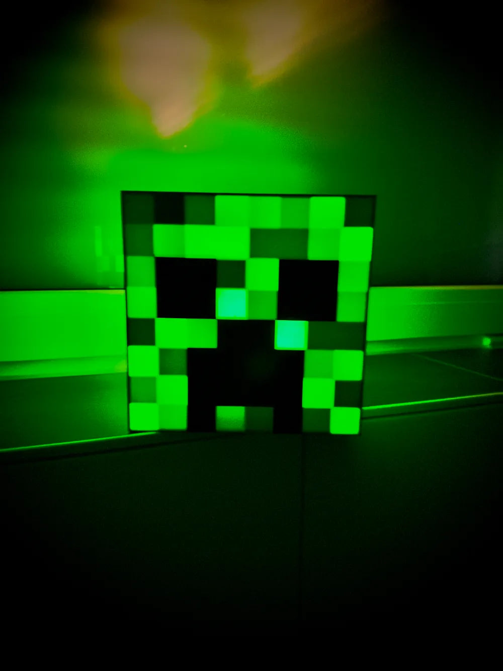 Minecraft Creeper Light – Gece Lambası, Ofis ve Çocuk Odası Aksesuarı