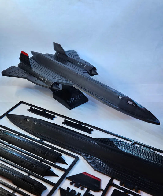 SR-71 Blackbird Uçak Kit Kartı | 3D Baskı Model Montaj Seti