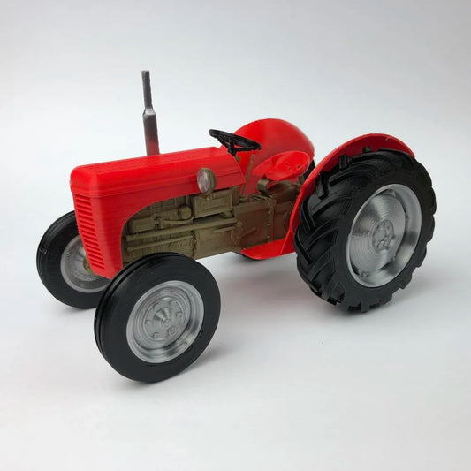 Büyük Boy Ferguson TE20 Traktör Model Kiti | 1:18 Ölçekli 3D Baskı Klasik Traktör Maketi