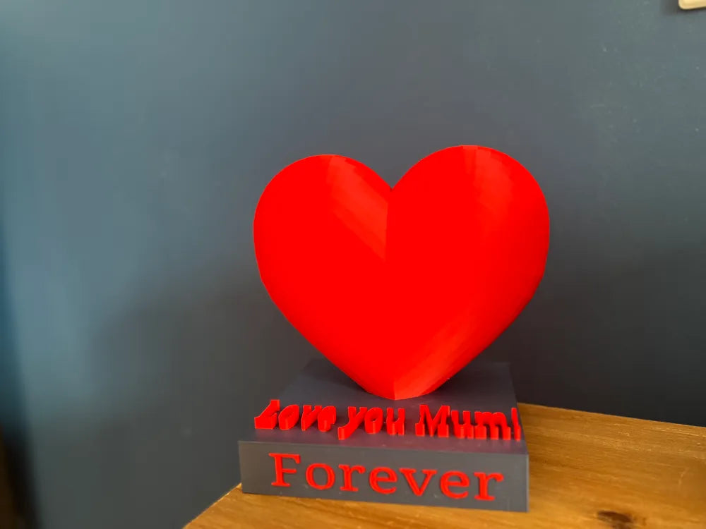 Anneler Günü Kalbi | Dekoratif 3D Baskı Sevgi Temalı Hediye