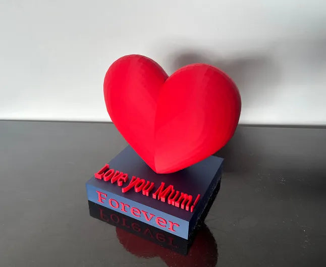 Anneler Günü Kalbi | Dekoratif 3D Baskı Sevgi Temalı Hediye