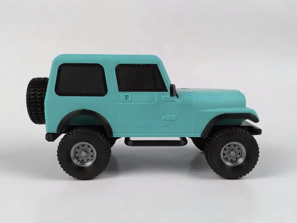 Büyük Boy Jeep CJ7 Renegade Model Kiti | 1:24 Ölçekli 3D Baskı Klasik Arazi Aracı