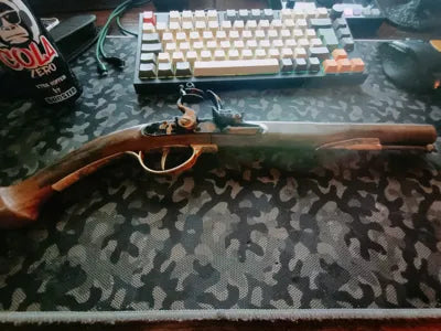Flintlock Tabanca Dekoratif Maketi | Tarihi 3D Baskı Koleksiyon Modeli