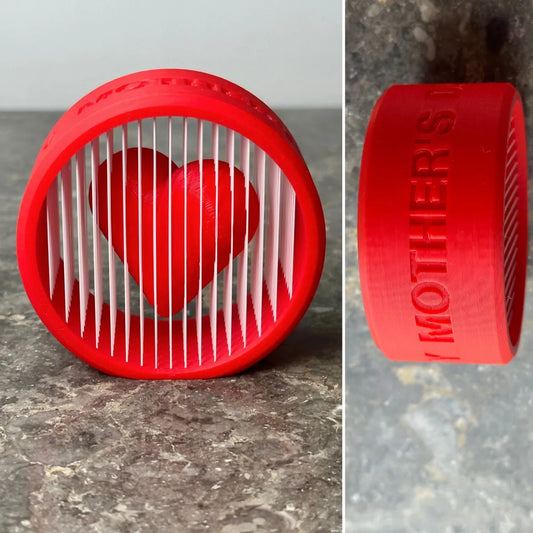 Anneler Günü Askıda Kalp Özel Tasarım | 3D Baskı Dekoratif Hediye