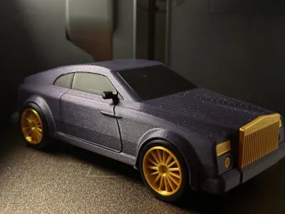 Büyük Boy Rolls Royce Model Kiti | 1:24 Ölçekli 3D Baskı Lüks Otomobil Maketi