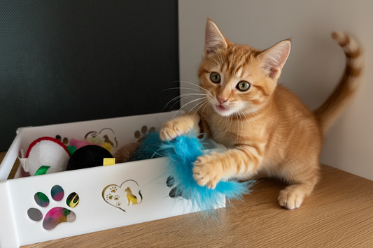 Kedi Oyuncak Saklama Kutusu | Düzenleyici Depolama Kutusu