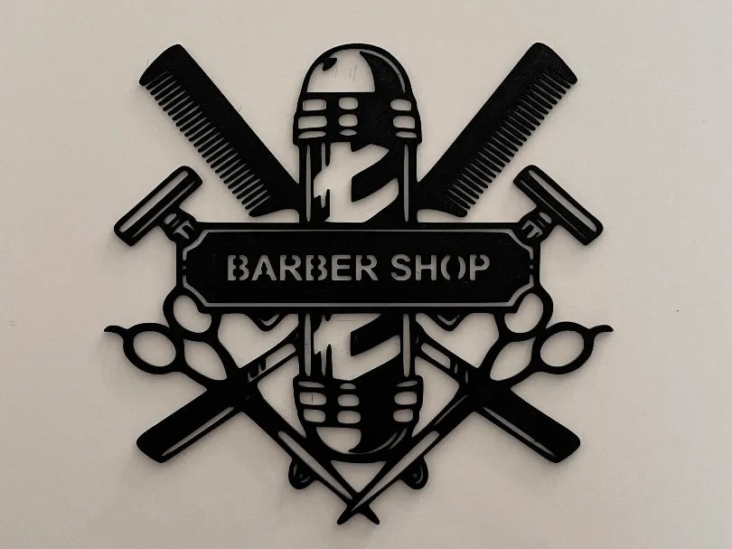 Barber Shop Duvar Dekoru | Berber Logo Duvar Süsü
