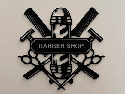 Barber Shop Duvar Dekoru | Berber Logo Duvar Süsü