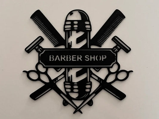 Barber Shop Duvar Dekoru | Berber Logo Duvar Süsü