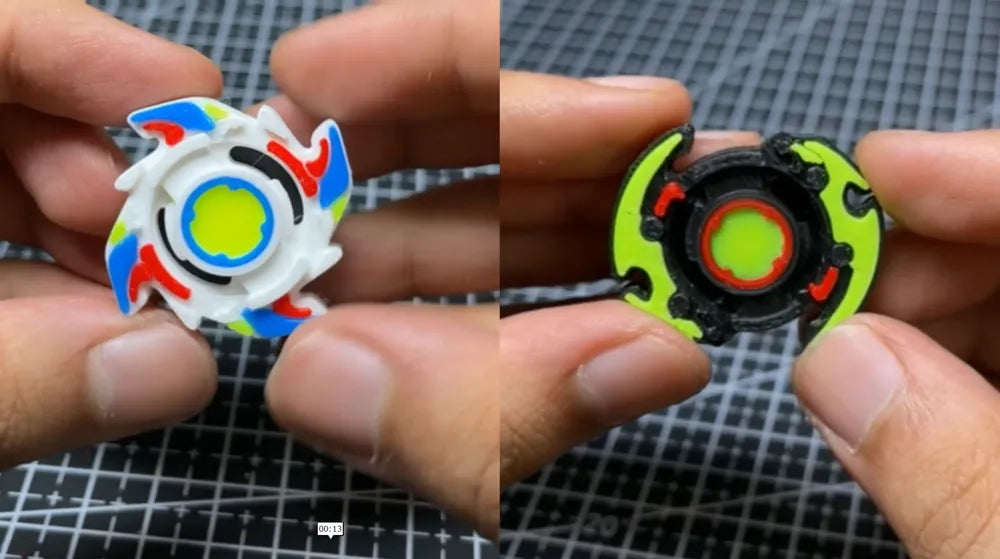 Dragoon Esintili Beyblade Kit Kartı | 3D Baskı Fırlatıcı ve Dönen Top Modeli