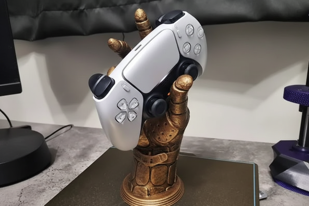 El Şeklinde Oyun Kumandası Standı – PS4, PS5 ve Xbox Uyumlu Universal Controller Holder