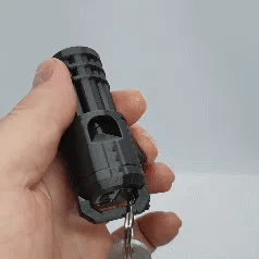 3D Baskı Minigun Anahtarlık ve Fidget Blaster – Çalışan 6mm BB Atar Oyun Aracı