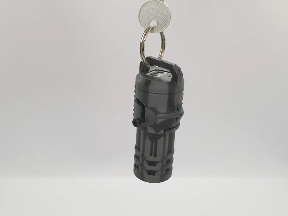 3D Baskı Minigun Anahtarlık ve Fidget Blaster – Çalışan 6mm BB Atar Oyun Aracı
